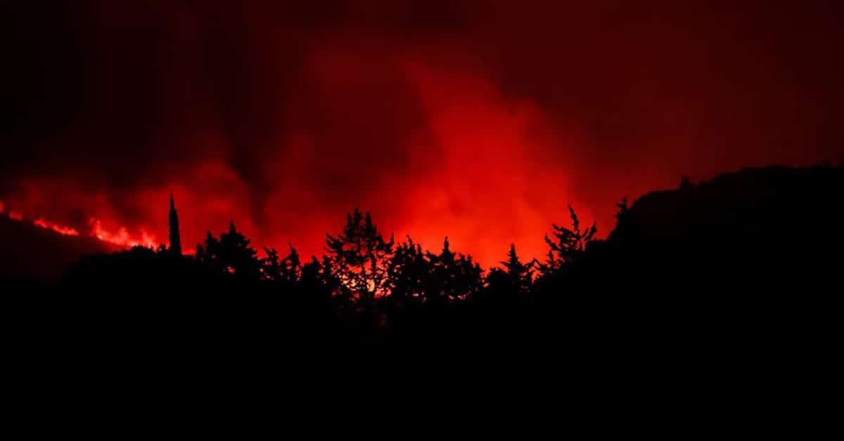 Grote natuurbrand treft Zuid-Frankrijk: 1 dode en 9 gewonden