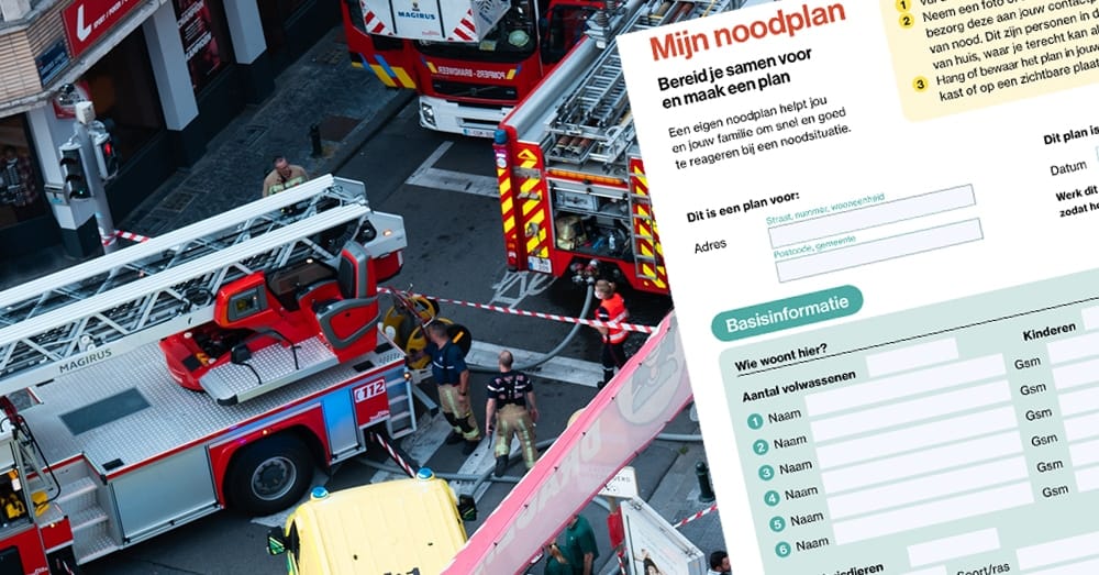Een noodplan kan niet enkel jezelf, maar ook de hulpdiensten helpen (Shutterstock)