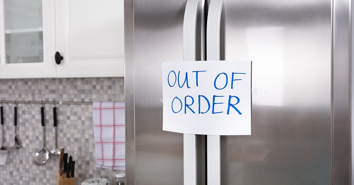 Broken fridge (Shutterstock)