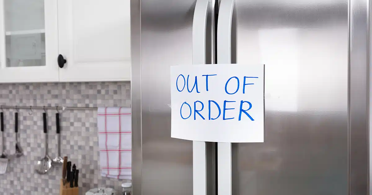 Broken fridge (Shutterstock)