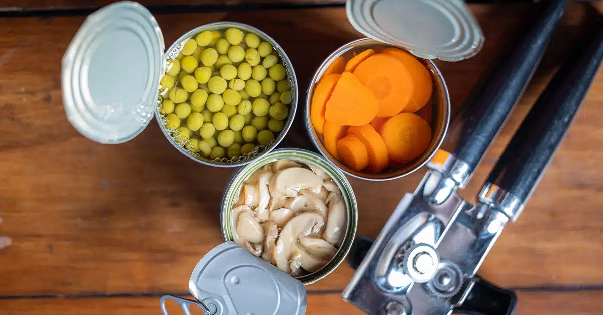 Blikvoeding als survivalgerief (Shutterstock)
