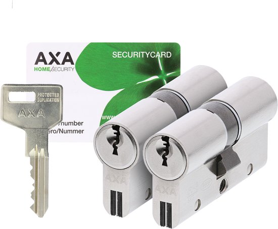 AXA Xtreme Security dubbele veiligheidscilinder 30/30 mm, 2 stuks gelijksluitend