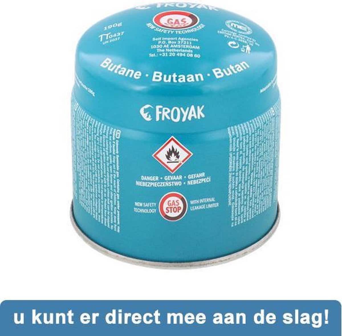 Compacte 1-pits camping gasbrander