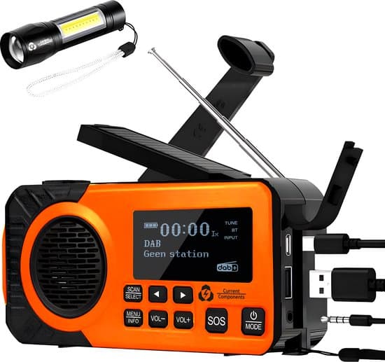 DAB+ noodradio met powerbank en zaklamp