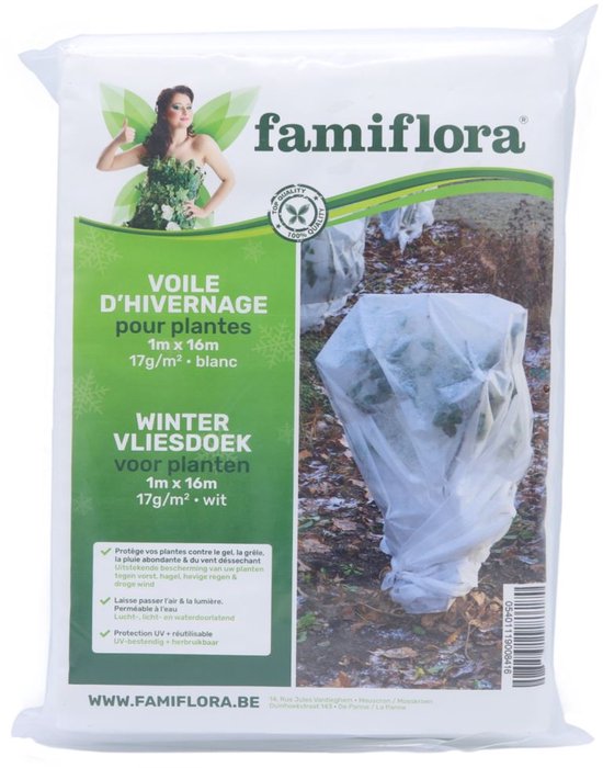Famiflora Ademend wintervliesdoek, 1 x 16 meter