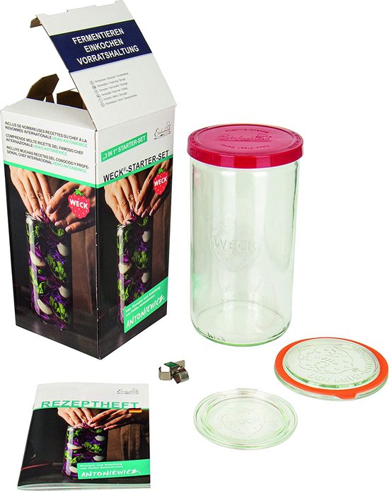 Fermentatieset met weckglas van 1590 ml