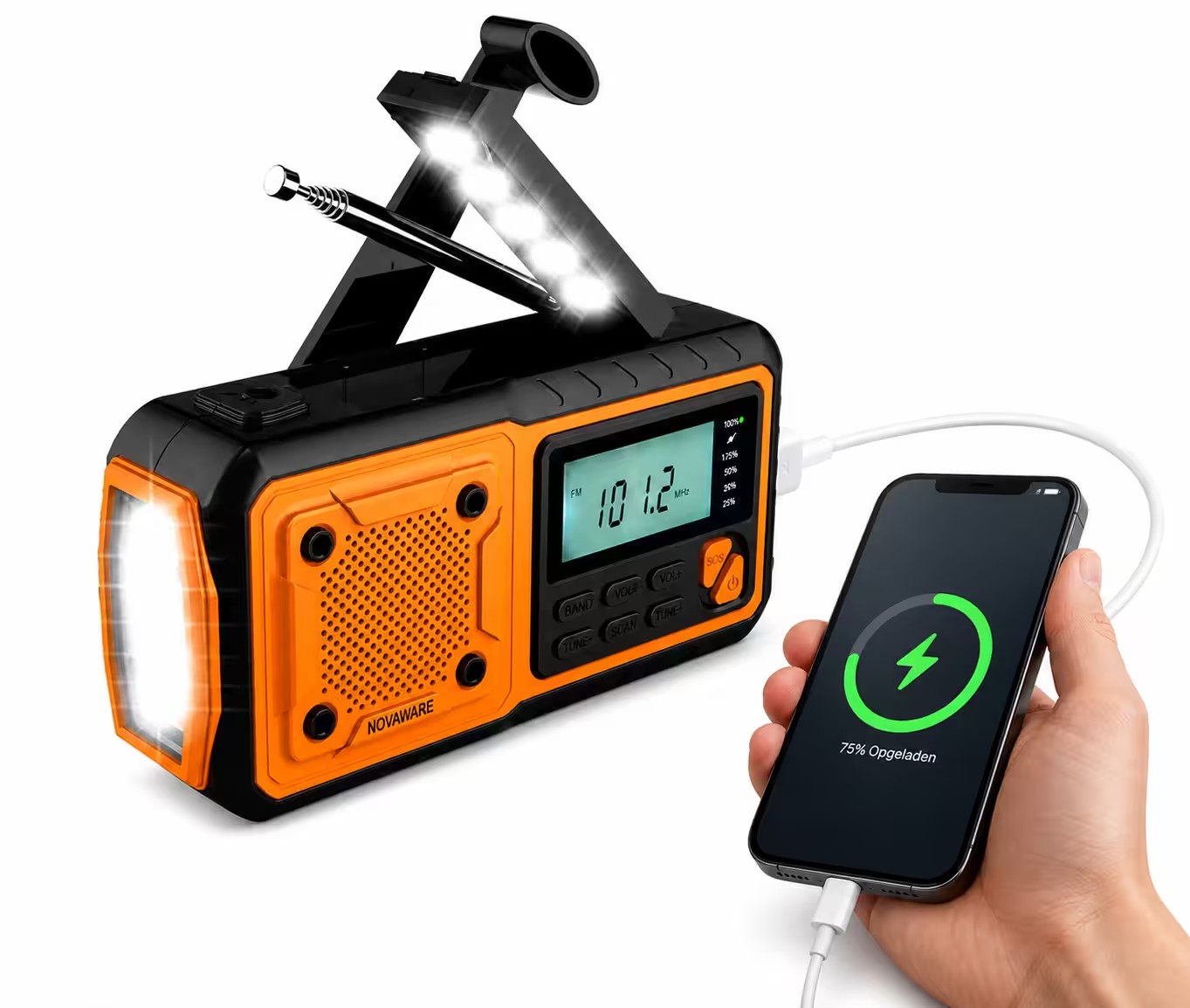 NovaWare NoodRadio FM/AM – 4.400 mAh