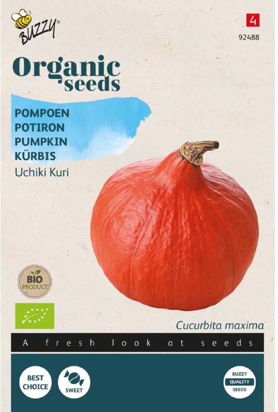 Buzzy Seeds Bio pompoenzaad Uchiki Kuri