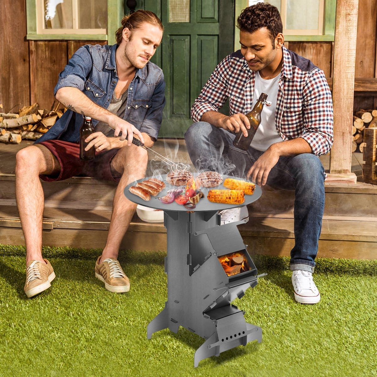 Rocket stove (houtgasbrander)