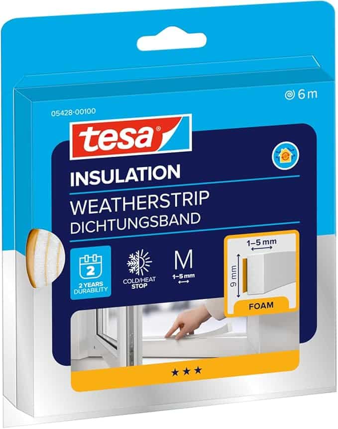 tesa INSULATION tochtstrip M, 6 meter